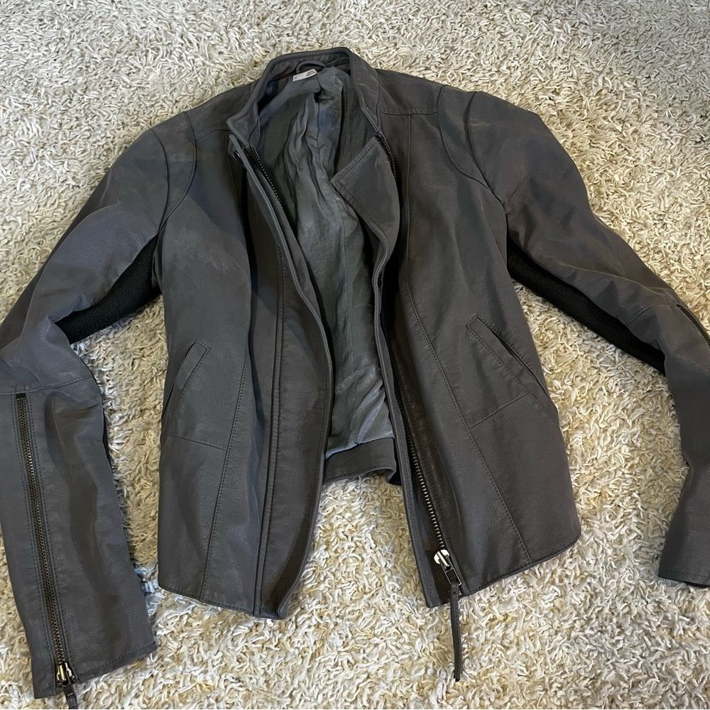 free people suede jacket size four
